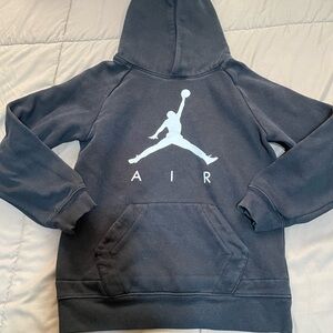 Kids Black AIR Logo Hoodie Sweatshirt